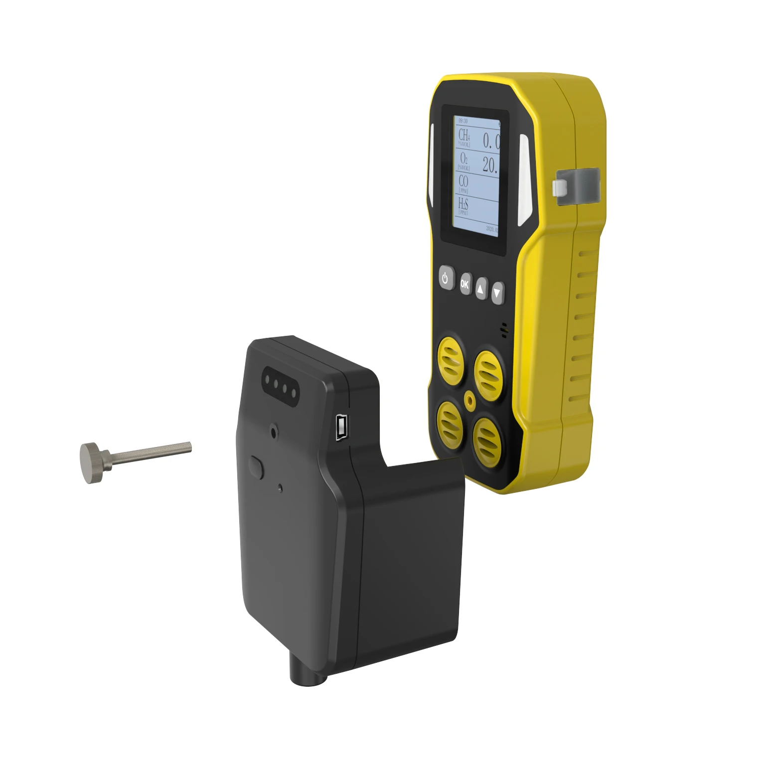 Easo to go gas detector pump with extra battery one hand operation gas monitor pump
Easo to go gas detector pump with extra battery one hand operation gas monitor pump