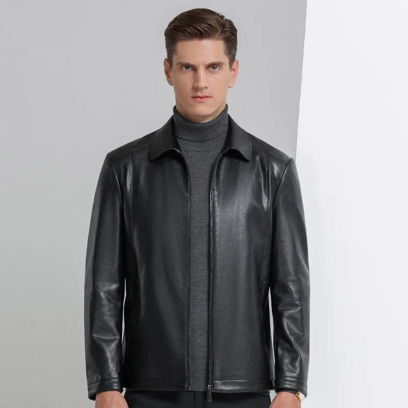 Jacket Spring Jacket Men Lapel Leather Sheepskin Jacket And Men's Natural Autumn
Jacket Spring Jacket Men Lapel Leather Sheepskin Jacket And Men's Natural Autumn