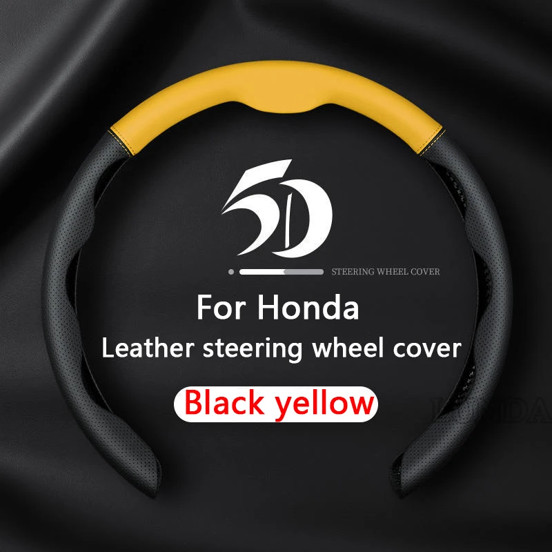 Genuine Leather Car Steering Wheel Cover Ultra-thin Breathable 38cm For Honda Accord Civic Crv Fit XRV VEZEL Jade Jazz UR-V
Genuine Leather Car Steering Wheel Cover Ultra-thin Breathable 38cm For Honda Accord Civic Crv Fit XRV VEZEL Jade Jazz UR-V