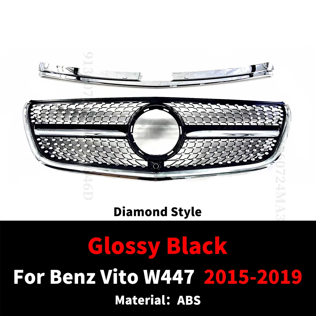 GT Diamond Style передняя решетка радиатора, бампер, решетка капота, сетка для Mercedes Benz Vito W447 2015-2023, модификация, тюнинг
GT Diamond Style передняя решетка радиатора, бампер, решетка капота, сетка для Mercedes Benz Vito W447 2015-2023, модификация, тюнинг