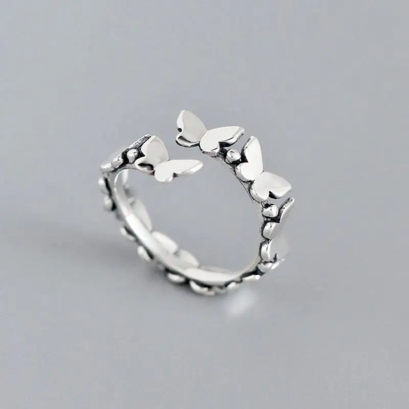 Vintage Silver Color Butterfly Pattern Opening Finger Ring For Women Party Romantic Elegant Metal Butterfly Ring Jewelry
Vintage Silver Color Butterfly Pattern Opening Finger Ring For Women Party Romantic Elegant Metal Butterfly Ring Jewelry