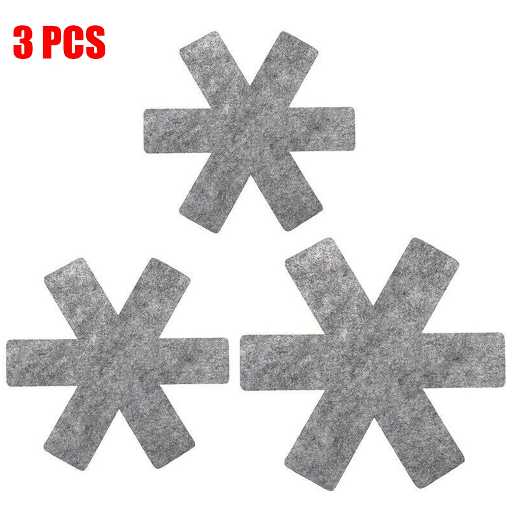 Brand New Protectors Pads Pan Protector Grey Non-woven Pot Pan Protector Felt Pad Utensils Tool 38/35.5/26cm 3pcs
Brand New Protectors Pads Pan Protector Grey Non-woven Pot Pan Protector Felt Pad Utensils Tool 38/35.5/26cm 3pcs