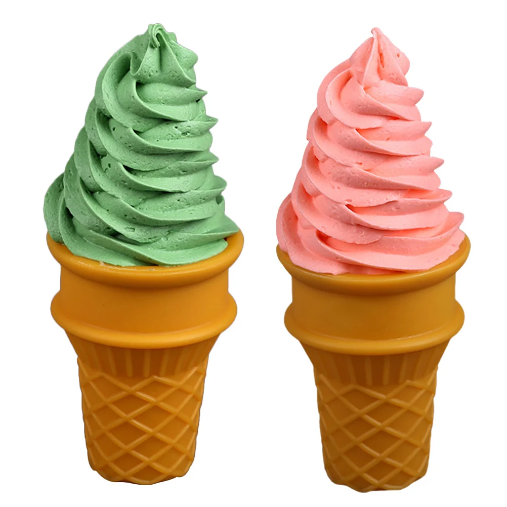 2 Pcs Simulation Ice Cream Romantic Gifts Adorable Toy Cafe Modeling Figurine Plastic Artificial Prop Child Ice-cream Photo
2 Pcs Simulation Ice Cream Romantic Gifts Adorable Toy Cafe Modeling Figurine Plastic Artificial Prop Child Ice-cream Photo
