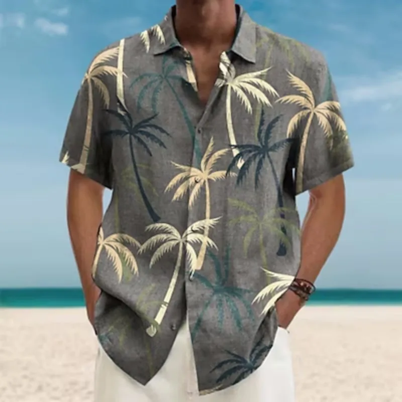 Summer Hawaiian shirt coconut tree print flip outdoor street short sleeve fashion street wear designer men for shirts
Summer Hawaiian shirt coconut tree print flip outdoor street short sleeve fashion street wear designer men for shirts