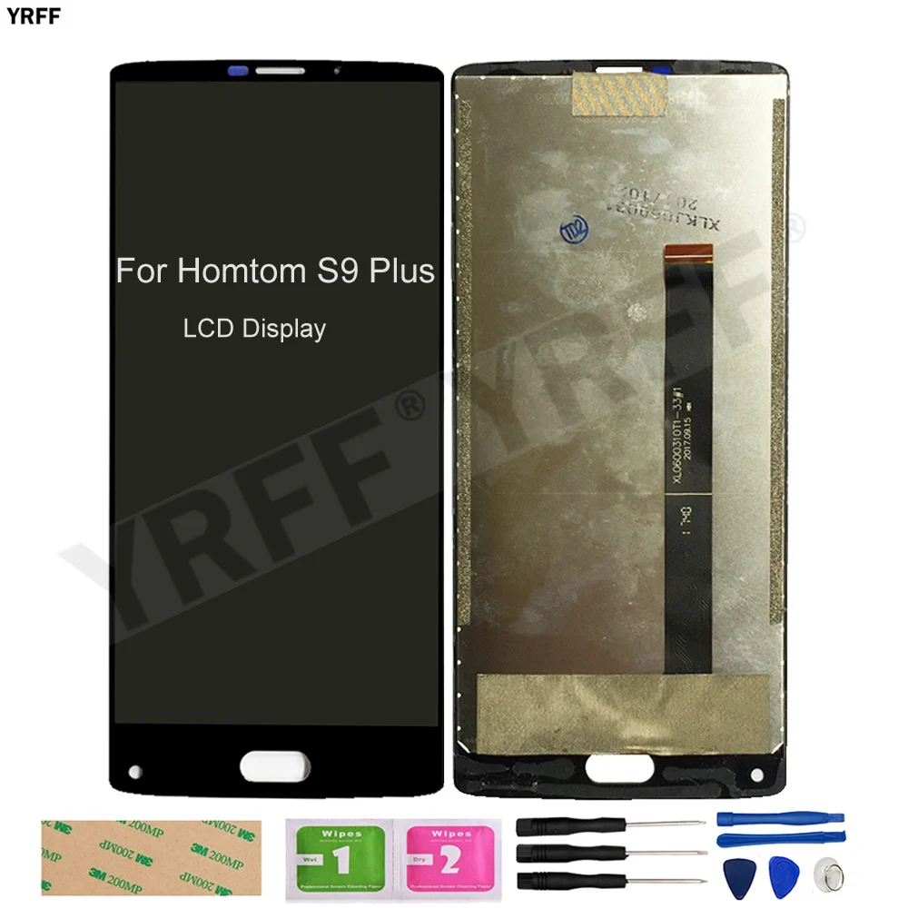 

LCD Display Screens For Homtom S9 Plus Mobile Phone Touch Screen Digitizer Glass Panel Sensor Repair Tool 100% Tested Free Ship