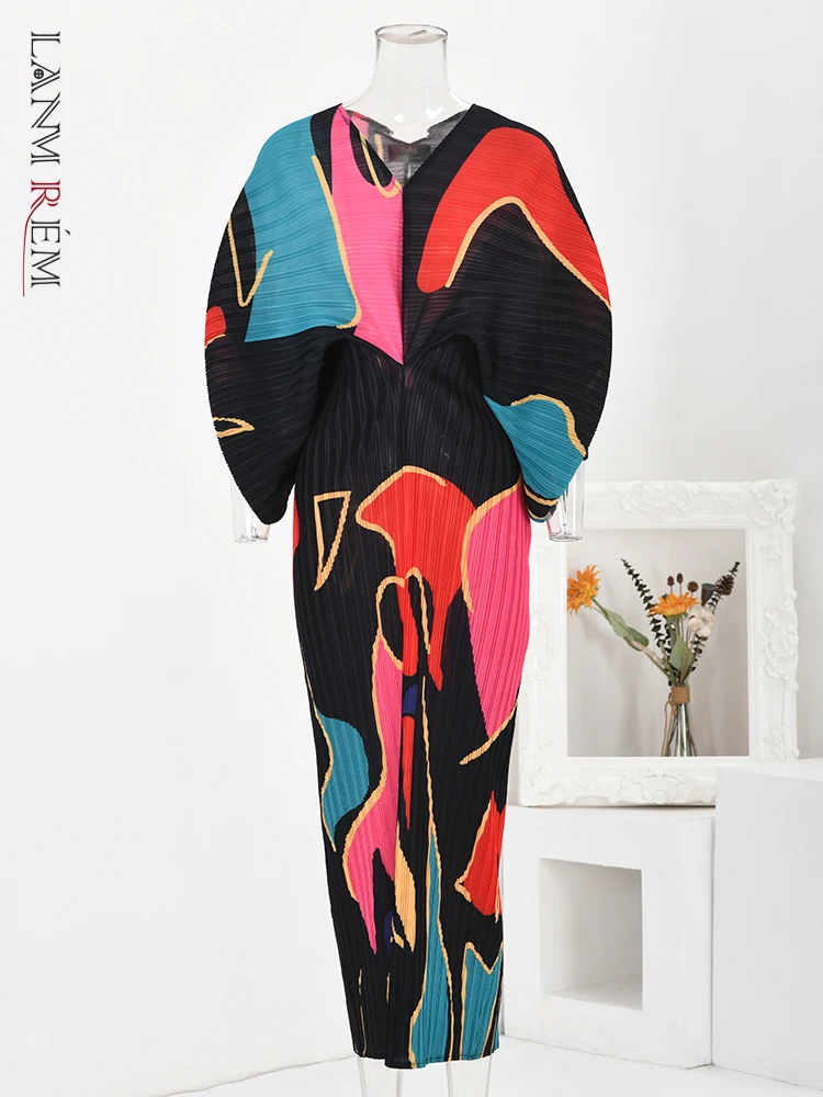 Платье женское Плиссированное с V-образным вырезом и рукавами «летучая мышь»
Платье женское Плиссированное с V-образным вырезом и рукавами «летучая мышь»