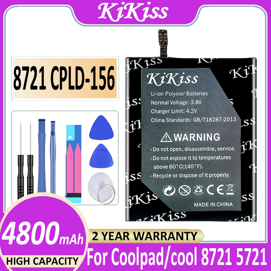 

Original KiKiss Battery CPLD156 CPLD 156 cpld-156 4800mAh for Coolpad/cool 5721 battery 8721 Batteries