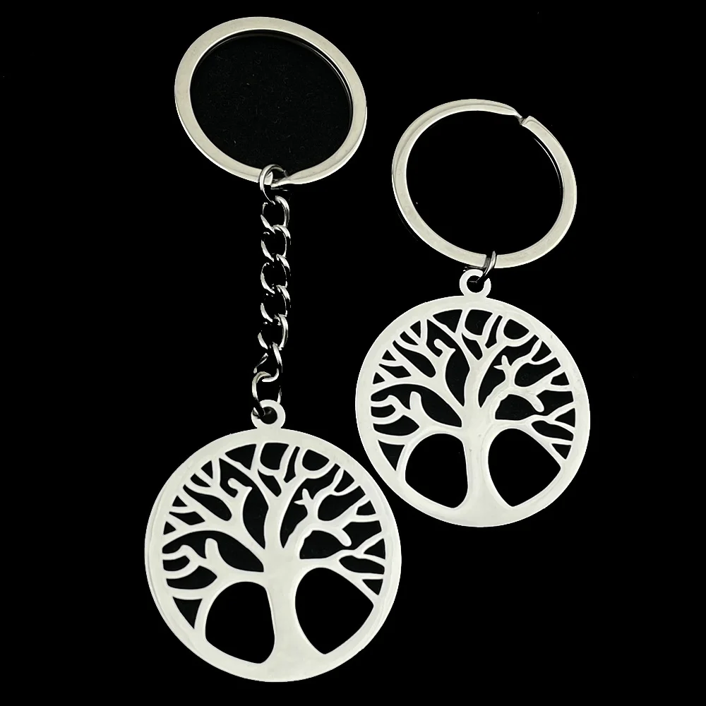 Men and Women Fashion Tree Of Life Family Tree Keychain Round Stainless Steel Personality Keyring High Quality Christmas Present
Men and Women Fashion Tree Of Life Family Tree Keychain Round Stainless Steel Personality Keyring High Quality Christmas Present