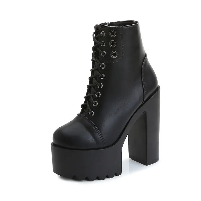 European and American Female Singer Chunky Heel Martin Booties Platform Performance White Super High Heel Stage Boots women
European and American Female Singer Chunky Heel Martin Booties Platform Performance White Super High Heel Stage Boots women