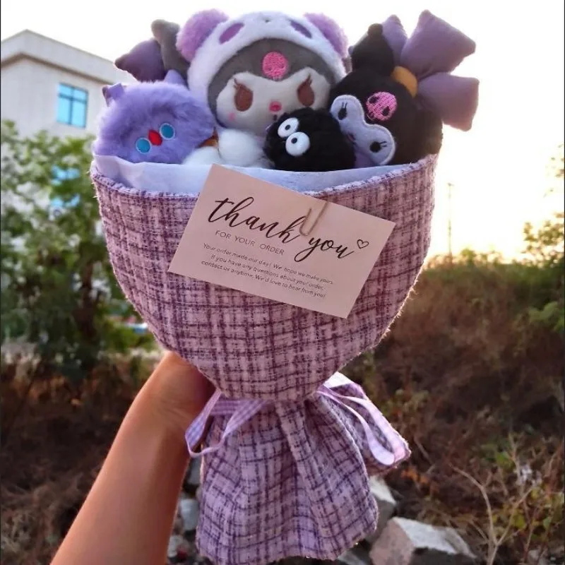 Sanrio Kuromi Cinnamoroll MyMelody Pompompurin Hello Kitty Kawaii Cartoon Doll Bouquet Anime Girl Cute Valentine's Birthday Gift
Sanrio Kuromi Cinnamoroll MyMelody Pompompurin Hello Kitty Kawaii Cartoon Doll Bouquet Anime Girl Cute Valentine's Birthday Gift