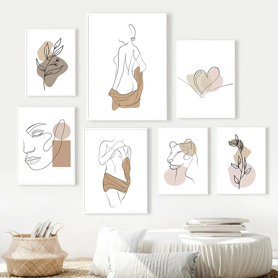 Minimalist Wall Art Canvas Painting Abstract Line Leaf Flower Girl Nordic Posters And Prints Wall Pictures For Living Room Decor
Minimalist Wall Art Canvas Painting Abstract Line Leaf Flower Girl Nordic Posters And Prints Wall Pictures For Living Room Decor