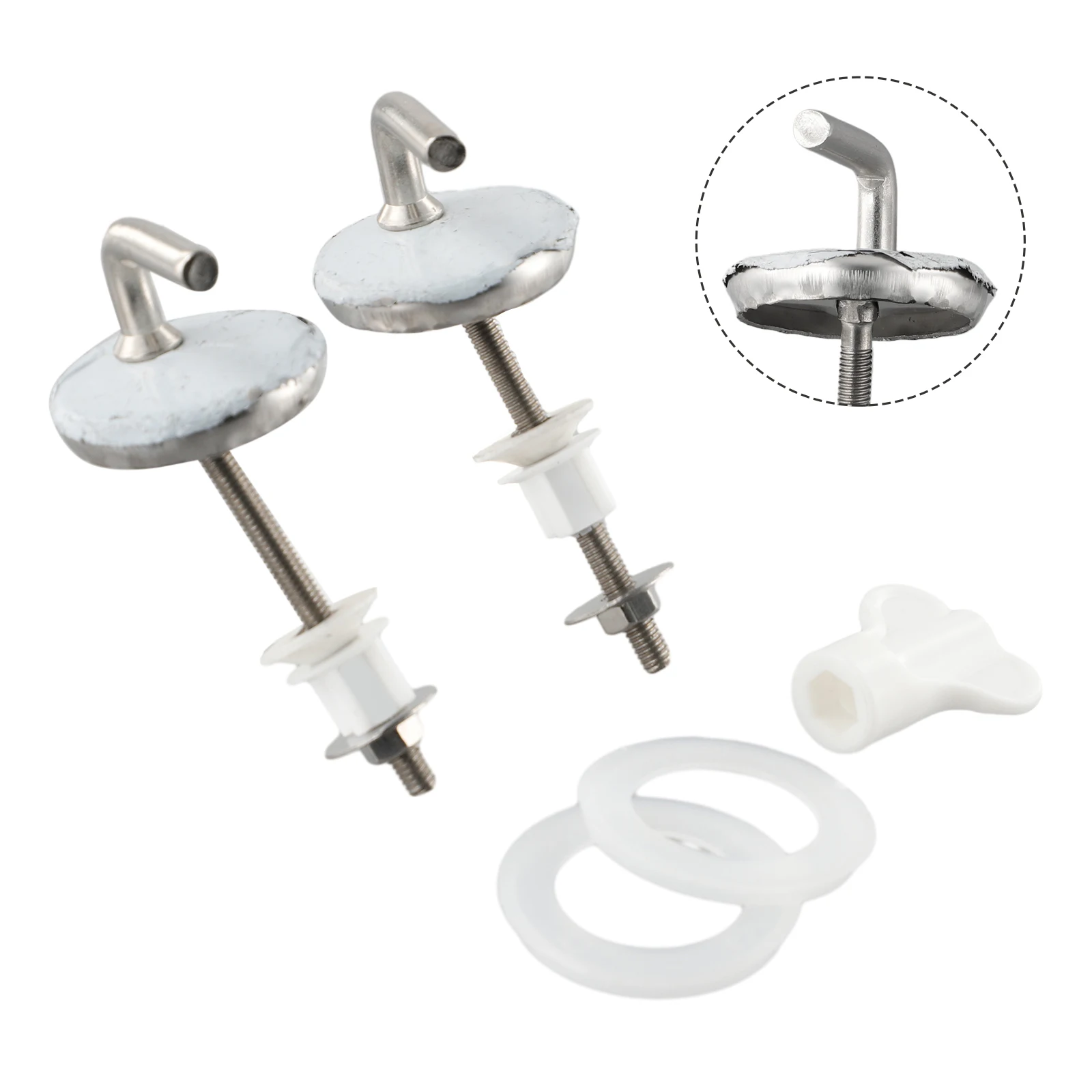 2Pcs Top Fix WC Toilet Seat Hinges Fittings Quick Release Hinge Screw Toilet Seat Hinges Toilet Lid Hinge Replacement Parts
2Pcs Top Fix WC Toilet Seat Hinges Fittings Quick Release Hinge Screw Toilet Seat Hinges Toilet Lid Hinge Replacement Parts