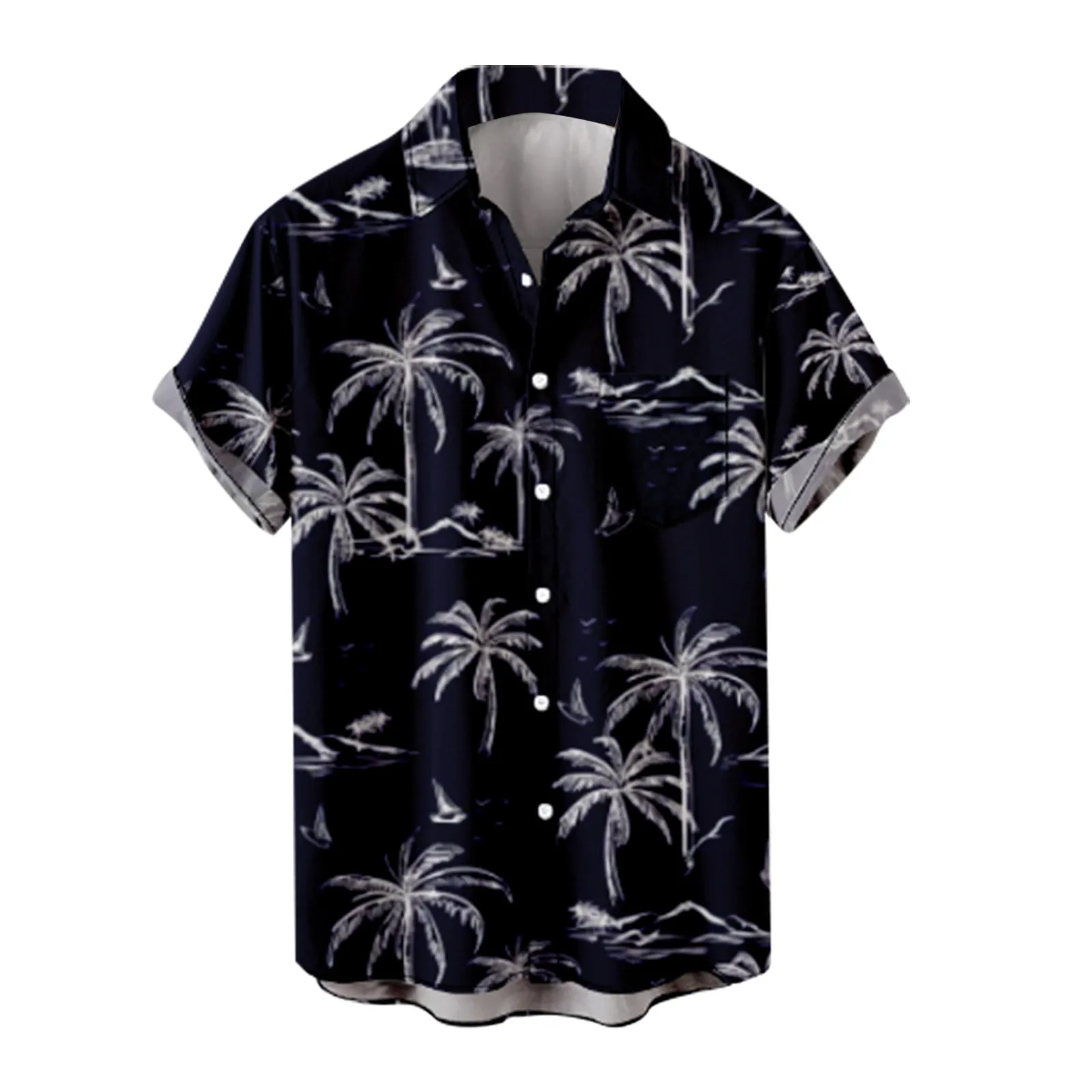 Mens Fashion Hawaiian Shirt Men's Loose Palm Tree Print Shirt Top Buckle Lapel Short Sleeve Shirt Top Long Sleeve Men Shirt
Mens Fashion Hawaiian Shirt Men's Loose Palm Tree Print Shirt Top Buckle Lapel Short Sleeve Shirt Top Long Sleeve Men Shirt