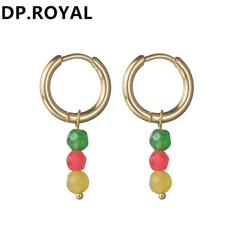 French Retro Stainless Steel 14K Gold Hanging Bead Earrings for Women Ins Design Style Simple Titanium Steel Earrings Jewelry
French Retro Stainless Steel 14K Gold Hanging Bead Earrings for Women Ins Design Style Simple Titanium Steel Earrings Jewelry