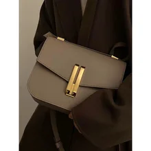 2023 Demellier Tofu Bag - British Luxury style | Unique Design | Premium Quality Genuine Leather Women‘s Shoulder Bag