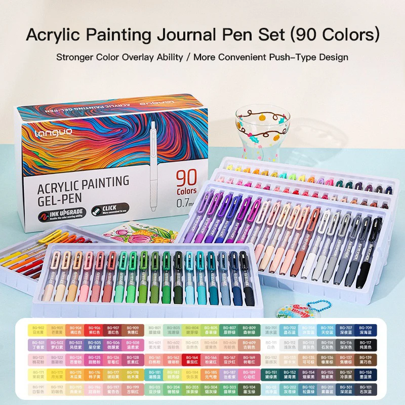 Гелевые ручки LANGUO 36/54/72/90 цветов
Гелевые ручки LANGUO 36/54/72/90 цветов