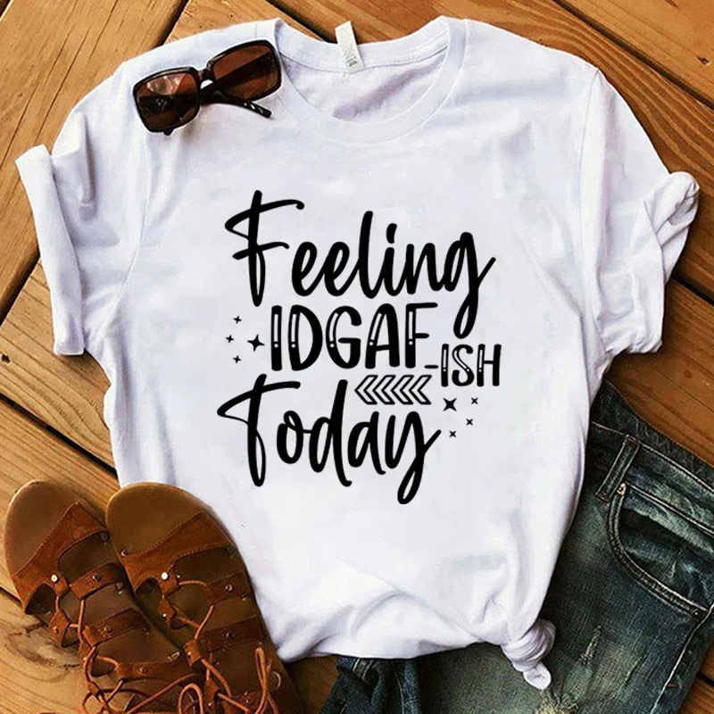 New Feeling Idgaf-Ish Today Print Short Sleeves Jesus Round Neck Men Woman T-Shirt Summer Casual Tees
New Feeling Idgaf-Ish Today Print Short Sleeves Jesus Round Neck Men Woman T-Shirt Summer Casual Tees