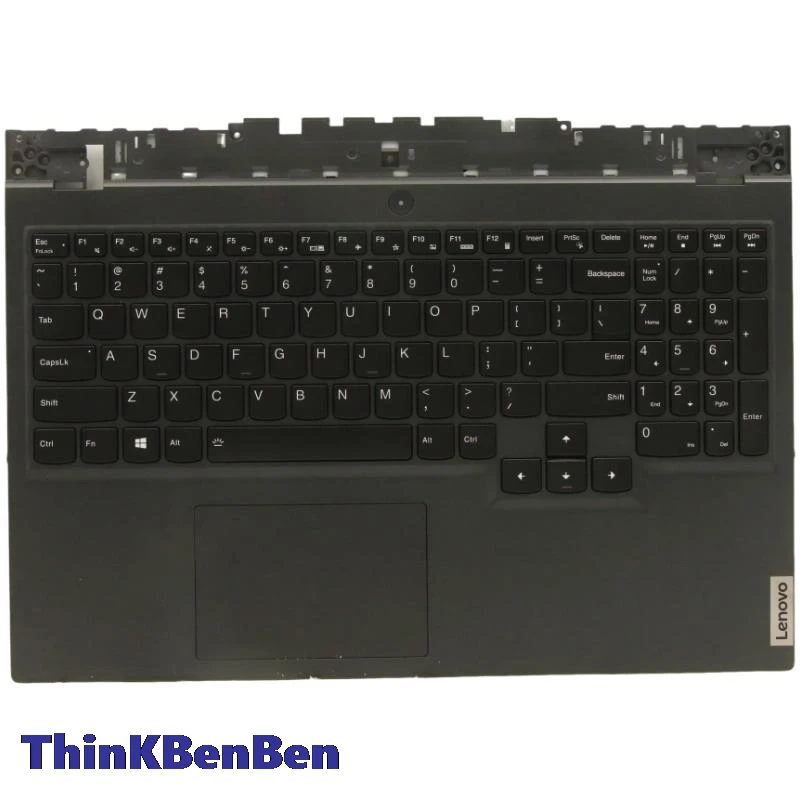 Черная клавиатура с английской раскладкой для подставки рук Lenovo Legion 5-15ACH6H A R7000P 2021