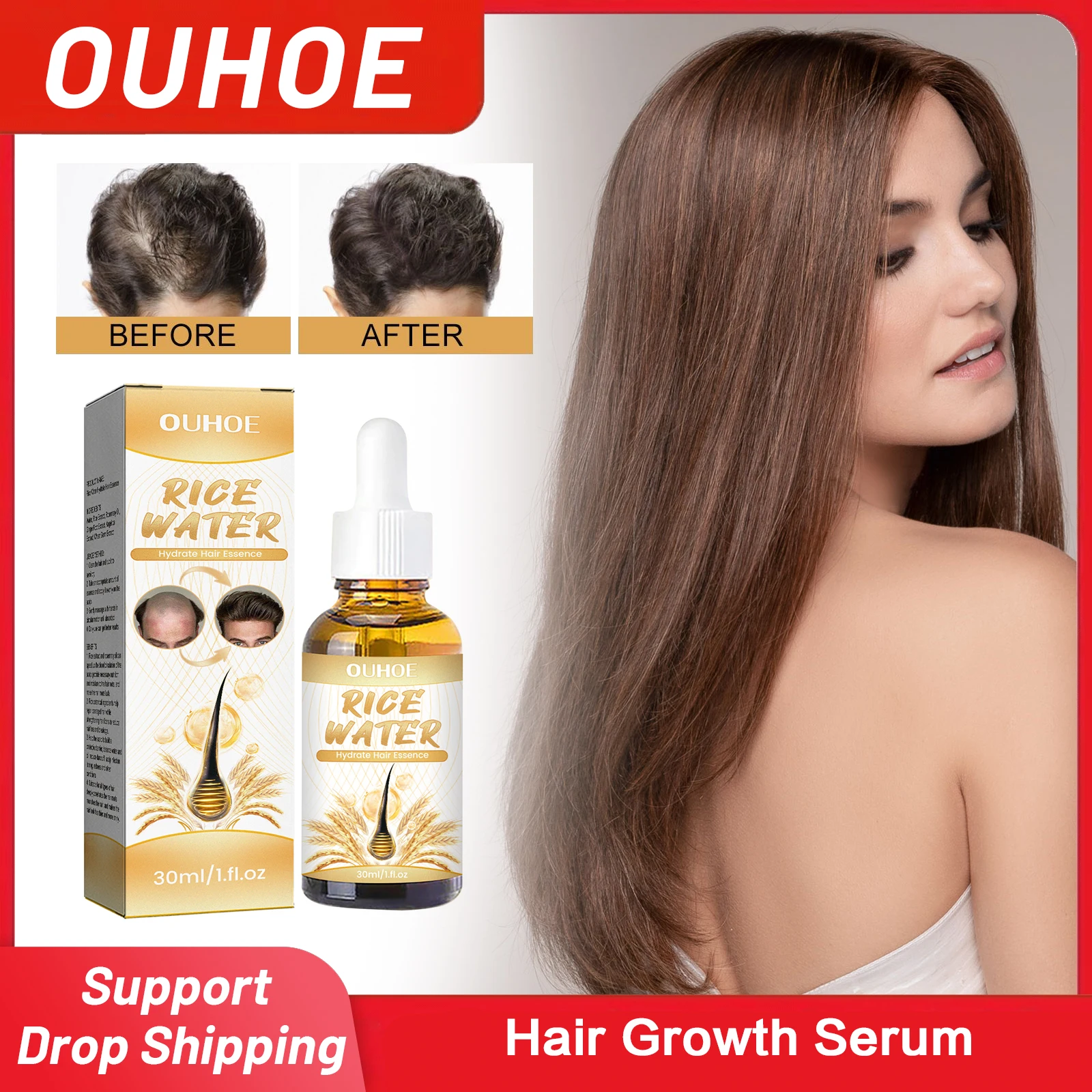 Hair Growth Serum Anti Hair Loss Prevent Thinning Baldness Scalp Treatment Nourishing Smooth Hair Regrowth Repair Essence 30ml
Hair Growth Serum Anti Hair Loss Prevent Thinning Baldness Scalp Treatment Nourishing Smooth Hair Regrowth Repair Essence 30ml