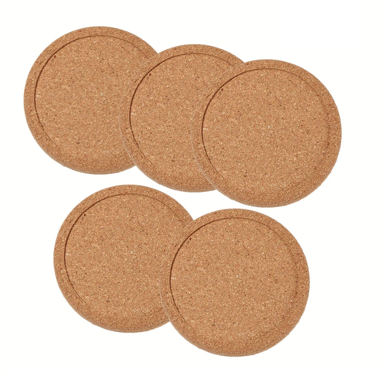 

Wood Coaster Non-Slip Cup Mat Cork Coasters Natural Wooden Round Coffee Mug Drinks Holder Pot Drink Tea Pad Kitchen Tools