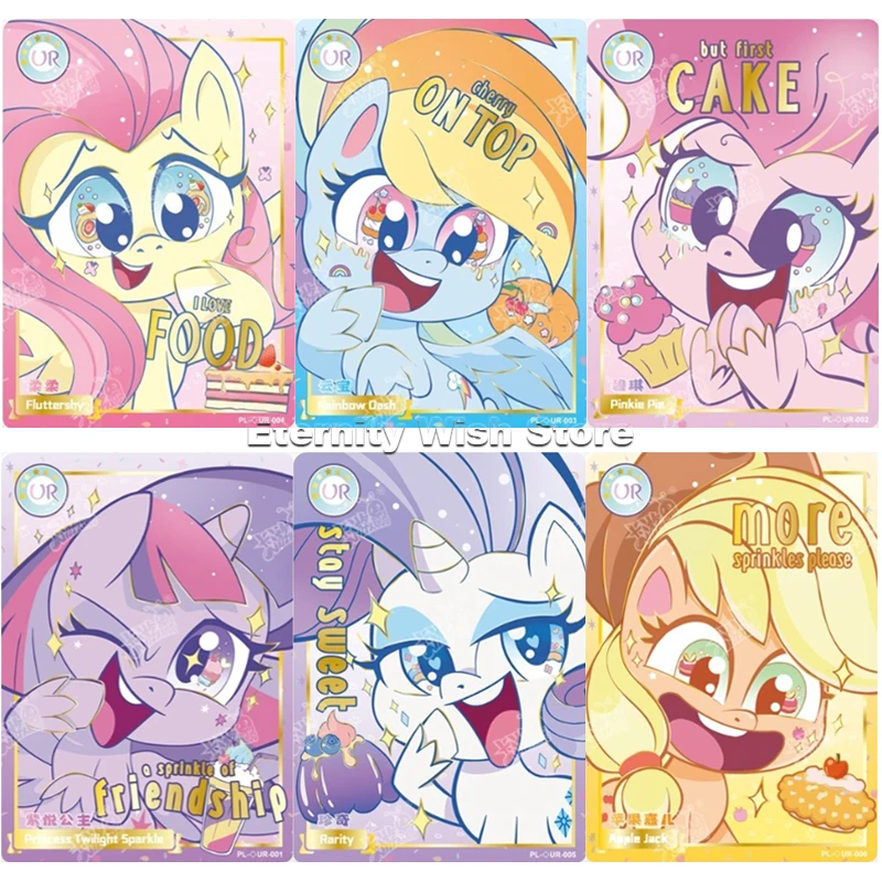 Оригинальные карты KAYOU My Little Pony серии PL UR персонажи аниме милые коллекционные