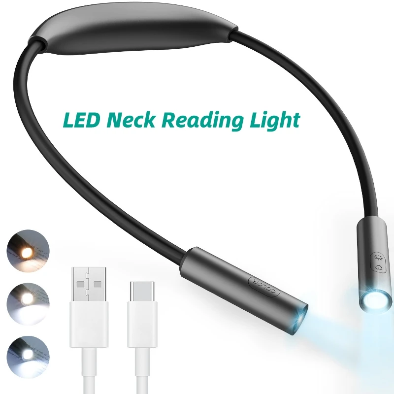 High Quality USB Reading Lamp Neck Book Light Rechargeable HandsFree Portable LED Reading Light For Camping Repairing Lighting
High Quality USB Reading Lamp Neck Book Light Rechargeable HandsFree Portable LED Reading Light For Camping Repairing Lighting