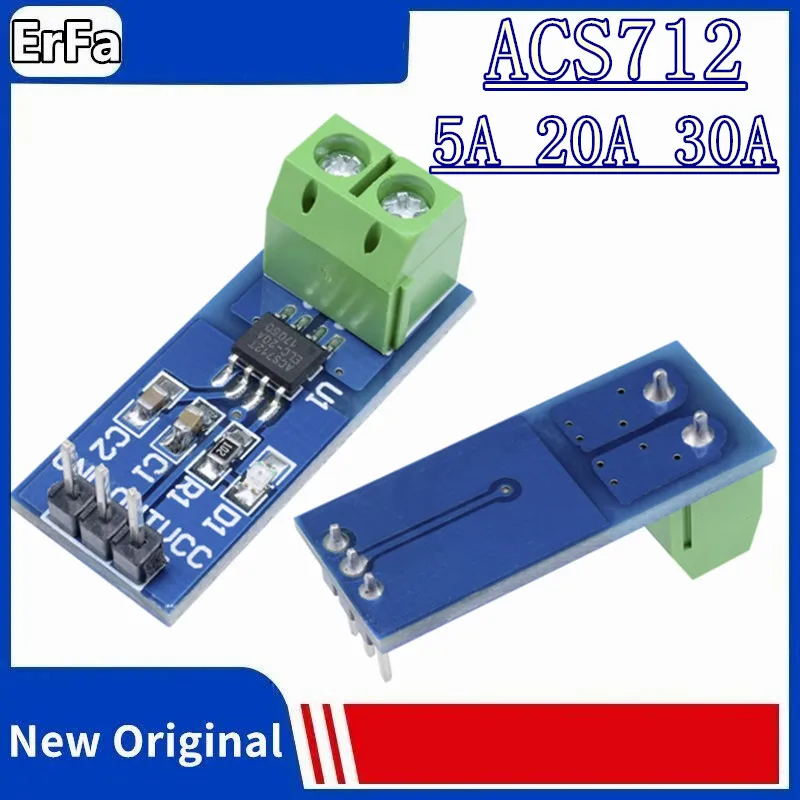 ACS712 Hall Current Sensor Module 5A 20A 30A Current detection board Hall current sensor 05B
ACS712 Hall Current Sensor Module 5A 20A 30A Current detection board Hall current sensor 05B