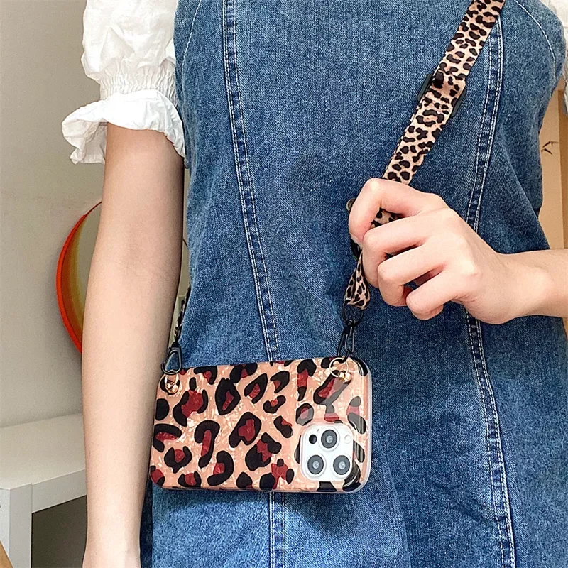 Shell Pattern Leopard Print Lanyard Phone Cases For iPhone 13 Pro 12 11 Pro Max 7 8 Plus X Xs Max XR 13 mini Soft silicone Cover
Shell Pattern Leopard Print Lanyard Phone Cases For iPhone 13 Pro 12 11 Pro Max 7 8 Plus X Xs Max XR 13 mini Soft silicone Cover