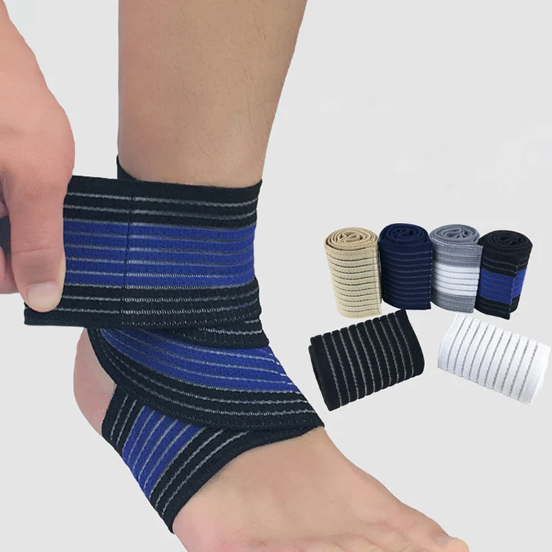 Sports Ankle Strain Elastic 60cm Ankle Support Strap Brace Guard Protector Running Compression Straps Gym Foot Wraps Bandage 
Sports Ankle Strain Elastic 60cm Ankle Support Strap Brace Guard Protector Running Compression Straps Gym Foot Wraps Bandage
