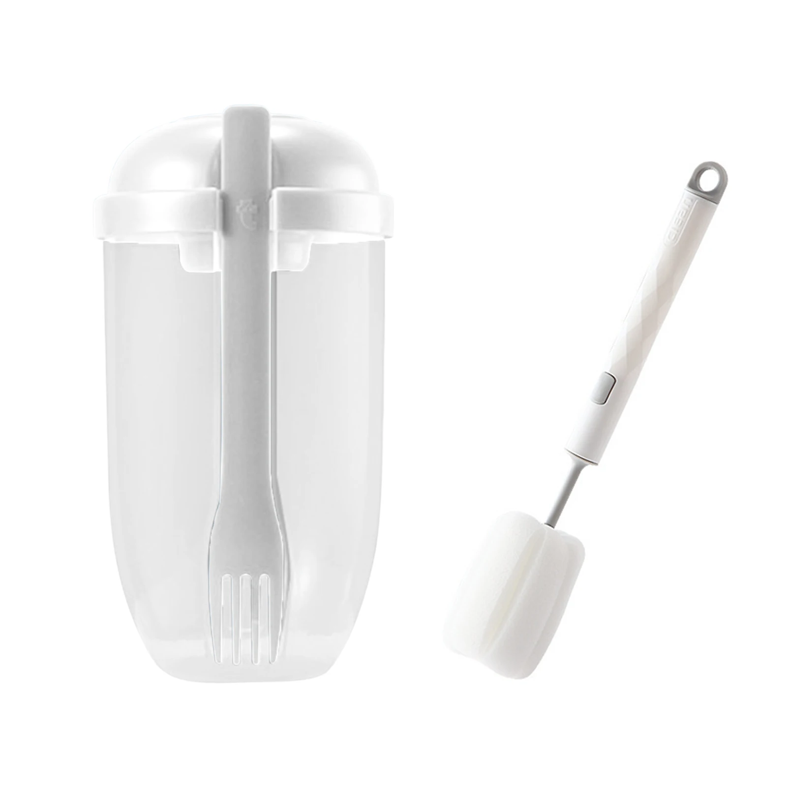 Cup Salad Shaker Good Sealing Healthy Mixers PP Food Grade Plastic Safe With Brush 1000ml Boxes Containers Forks
Cup Salad Shaker Good Sealing Healthy Mixers PP Food Grade Plastic Safe With Brush 1000ml Boxes Containers Forks