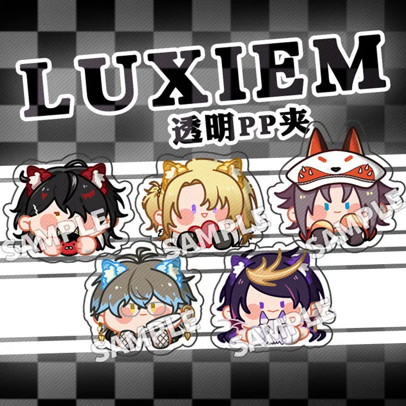 

Nijisanji Luxiem Acrylic Clip Mysta Ike Vox Shu Luca File Clips Kawaii Document Storage Clip School Supplies Anime Stationery