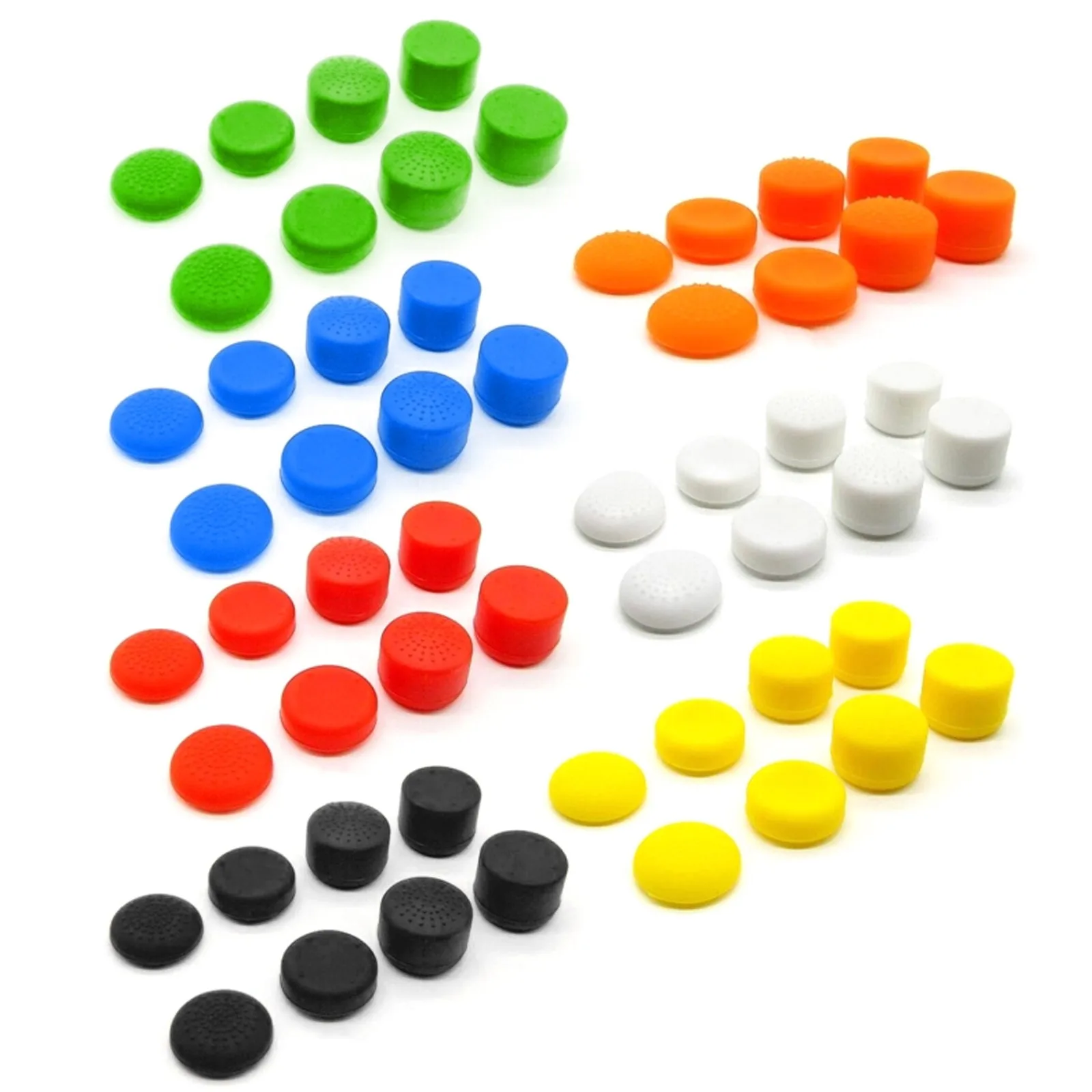 

Bevigac 8PCS Non-slip Soft Silicone Thumbstick Joystick Thumb Grip Cap Cover Protector for Sony PlayStation 4 5 PS5 Controller