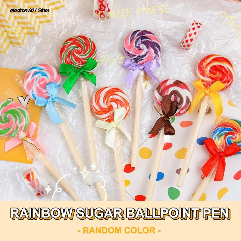 Cute Girl Heart Simulation Candy Pen Ballpoint Stationery Colorful Candy Novelty Lollipop Ballpoint Pen School Office Supplies
Cute Girl Heart Simulation Candy Pen Ballpoint Stationery Colorful Candy Novelty Lollipop Ballpoint Pen School Office Supplies