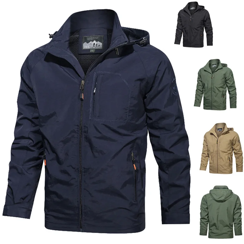 2022 Men's Jacket Spring and Autumn Single Layer Thin Breathable Jacket Windproof Waterproof Outdoor Mountaineering Jacket
2022 Men's Jacket Spring and Autumn Single Layer Thin Breathable Jacket Windproof Waterproof Outdoor Mountaineering Jacket