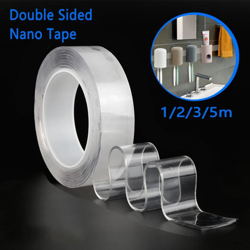 1/2/3/5M Nano Tape Double Sided Tape Reusable Waterproof Wall Sticker Adhesive Tape Cleanable Kitchen Bathroom Tape Accessories
1/2/3/5M Nano Tape Double Sided Tape Reusable Waterproof Wall Sticker Adhesive Tape Cleanable Kitchen Bathroom Tape Accessories