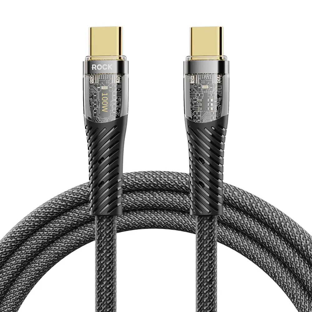 ROCK PD 100W 6A USB Type C Cable for Samsung S23 S22 S21 Fast Charging Type-C Phone Charge Wire Cable For OPPO Realme Huawei 
ROCK PD 100W 6A USB Type C Cable for Samsung S23 S22 S21 Fast Charging Type-C Phone Charge Wire Cable For OPPO Realme Huawei