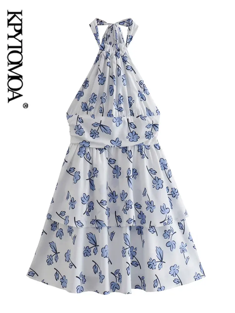 Женское мини-платье с цветочным принтом и рюшами
Женское мини-платье с цветочным принтом и рюшами