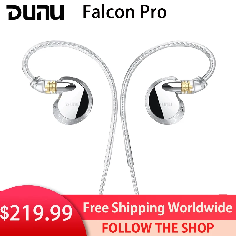 

DUNU Falcon Pro Earphone Dynamic Driver IEM 10mm Eclipse with Amorphous DLC Dome In-ear