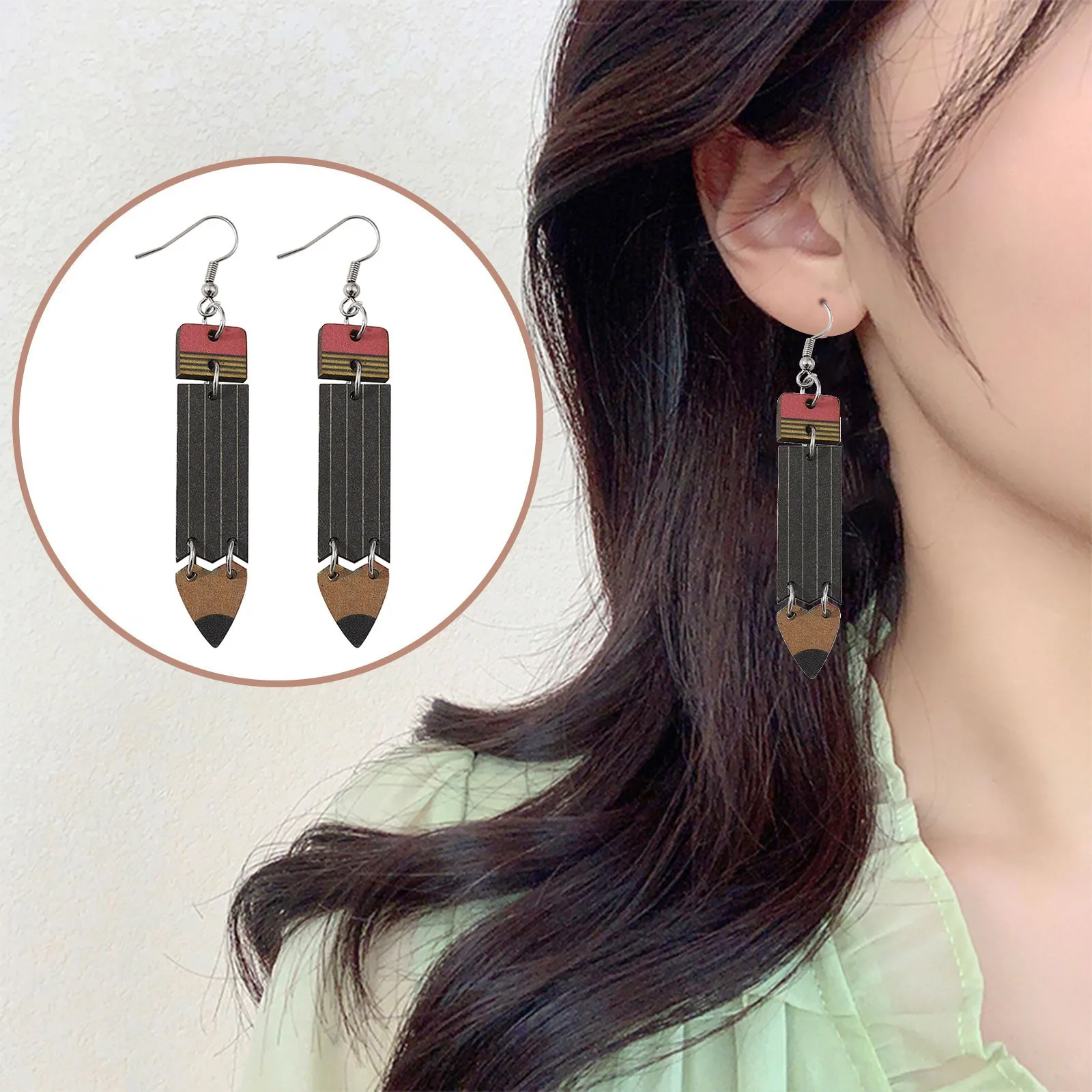 Обучающие карандаши двухсторонние деревянные серьги Выпускной сезон назад в школу висячие серьги с цепочкой серьги для женщин
Обучающие карандаши двухсторонние деревянные серьги Выпускной сезон назад в школу висячие серьги с цепочкой серьги для женщин