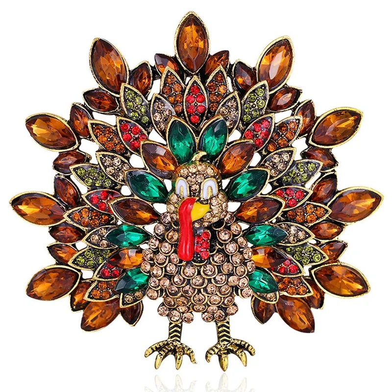 Creative Retro Peacock Brooch Fashion Full Rhinestone Animal Brooch Brooch Clothing Accessories
Creative Retro Peacock Brooch Fashion Full Rhinestone Animal Brooch Brooch Clothing Accessories