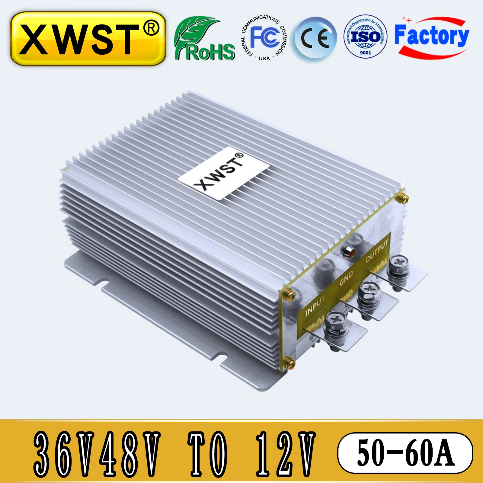 XWST DC DC Converter 36V 48V to 12V Hight Power Inverter 50A 60A 600W 720W Buck Voltage Regulator Step Down Transformer CE RoHS
XWST DC DC Converter 36V 48V to 12V Hight Power Inverter 50A 60A 600W 720W Buck Voltage Regulator Step Down Transformer CE RoHS