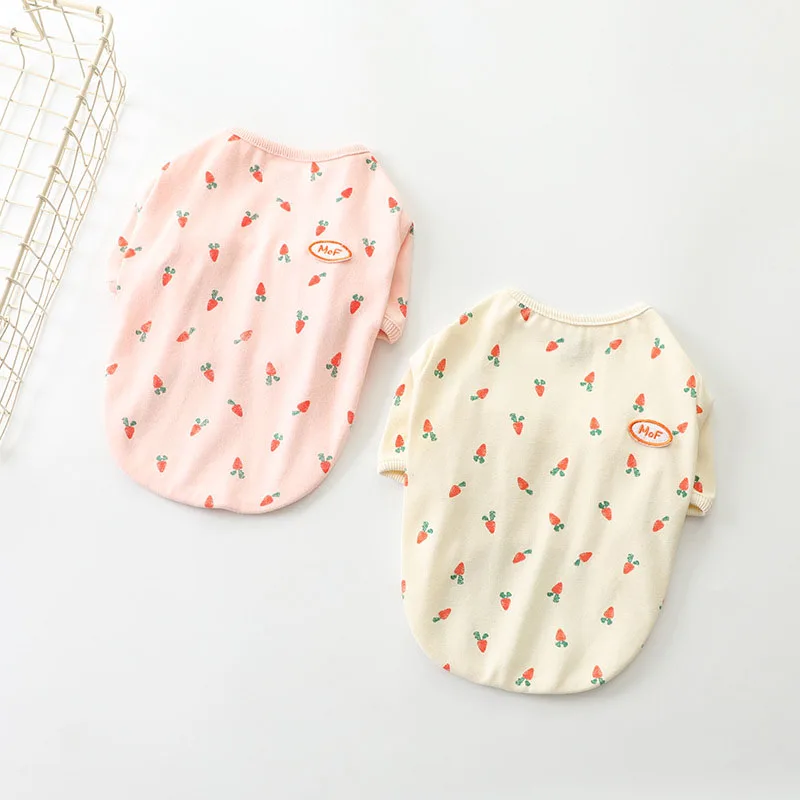 Summer New Pet Lovely Vest Printed with Mini Carrots Cat Dog Thin Cool Breathable Clothing Elastic Cotton Material Pet Apparel
Summer New Pet Lovely Vest Printed with Mini Carrots Cat Dog Thin Cool Breathable Clothing Elastic Cotton Material Pet Apparel