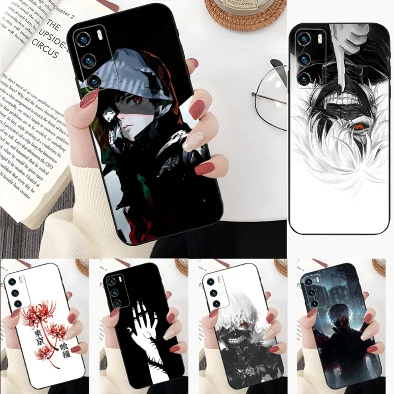 

Tokyo Ghoul Anime Phone Case For Huawei P50 P50Pro P40 P30 P20 P10 P9 Pro Plus P8 P7 Psmart Z 2022 2021 Nova 8 8I 8PRO 8SE Back