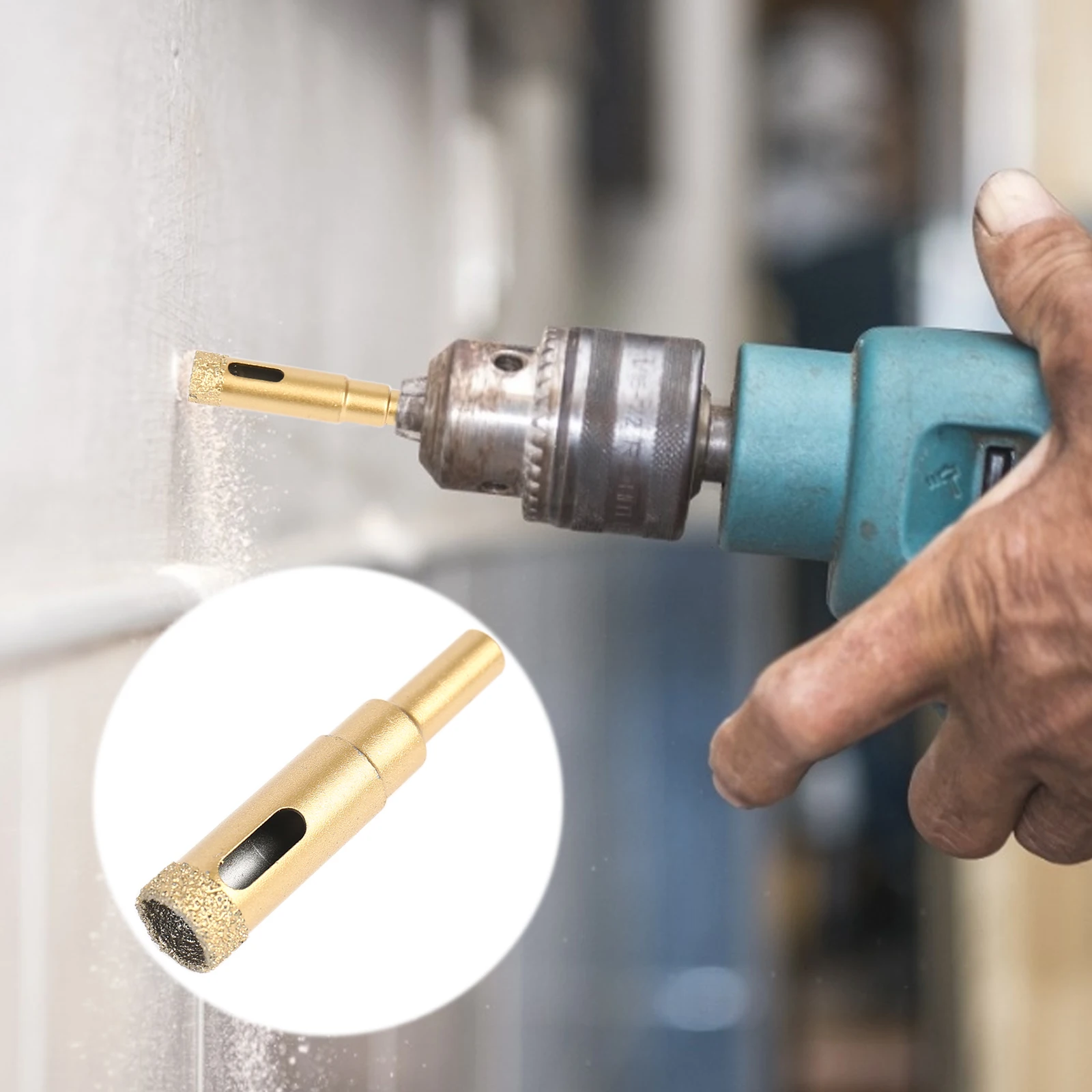 6-42mm Diamond Brazed Core Dry Drill For Porcelain Tiles Marble Glass Granite Hole Saw Cutter Accessories Saw Cutting
6-42mm Diamond Brazed Core Dry Drill For Porcelain Tiles Marble Glass Granite Hole Saw Cutter Accessories Saw Cutting