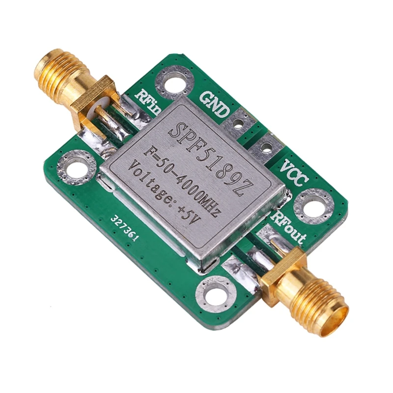 50-4000MHz RF Low Noise Amplifier SPF5189 0.6dB Wide Band Amplifier Signal Receiver for FM HF VHF/UHF Ham Radio
50-4000MHz RF Low Noise Amplifier SPF5189 0.6dB Wide Band Amplifier Signal Receiver for FM HF VHF/UHF Ham Radio