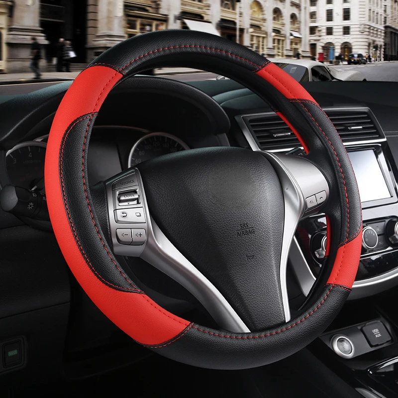 New Car Anti-slip Leather Steering Wheel Cover GM Steering Wheel Protective Cover Fashion Style 36 38\40CM
New Car Anti-slip Leather Steering Wheel Cover GM Steering Wheel Protective Cover Fashion Style 36 38\40CM