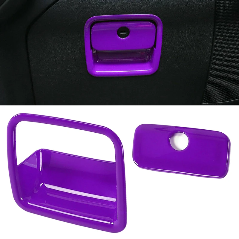 2Pcs Car Co-Pilot Storage Box Handle Cover Trim Plastic Purple Decoration Fit for Jeep Wrangler JL Gladiator JT 2020 2021
2Pcs Car Co-Pilot Storage Box Handle Cover Trim Plastic Purple Decoration Fit for Jeep Wrangler JL Gladiator JT 2020 2021