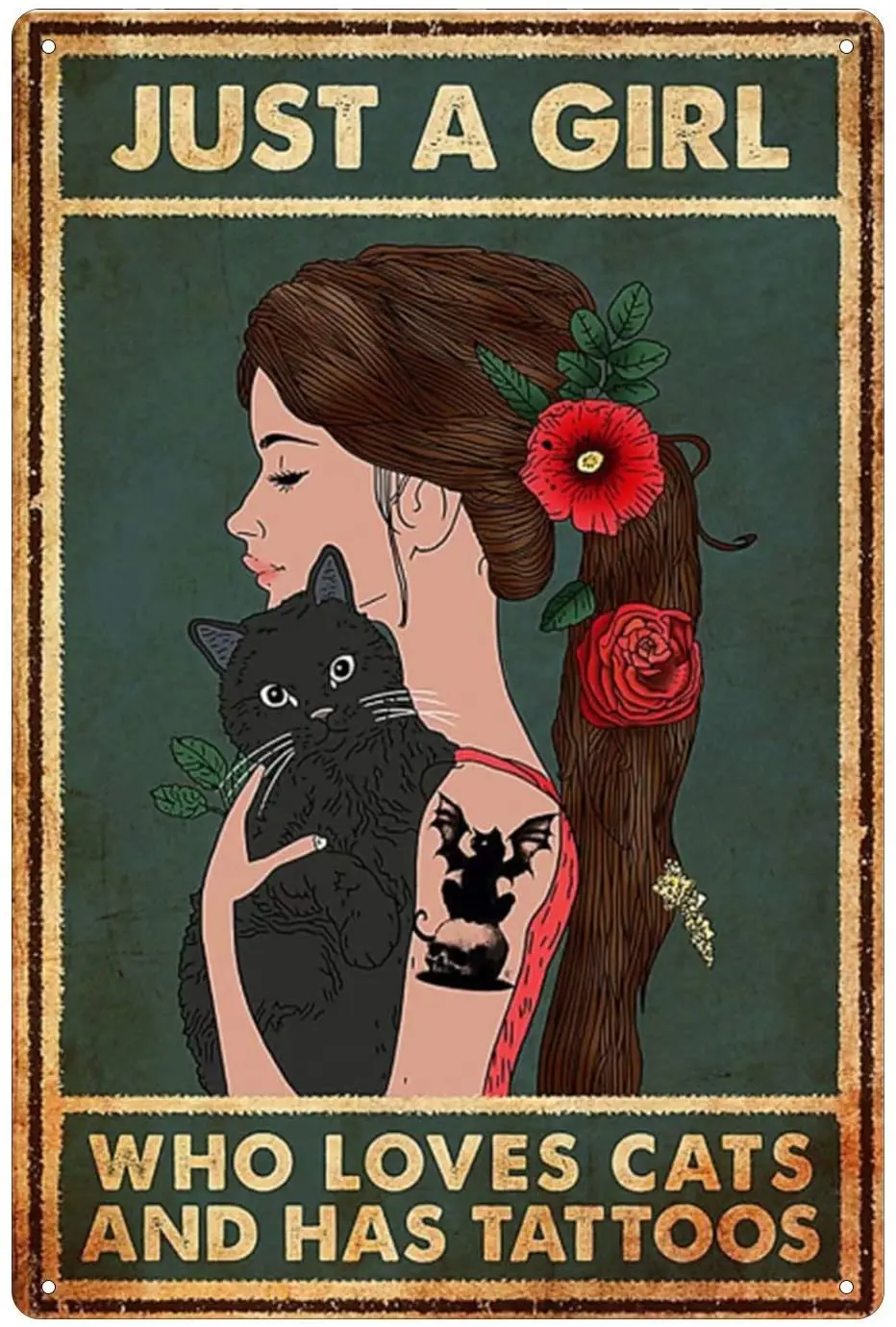 Black Cat and Tattoo Beauty Tin Sign Vintage Black Cat Poster Bar Club Family Cafe Wall Decoration 8x12 Inches Vintage
Black Cat and Tattoo Beauty Tin Sign Vintage Black Cat Poster Bar Club Family Cafe Wall Decoration 8x12 Inches Vintage