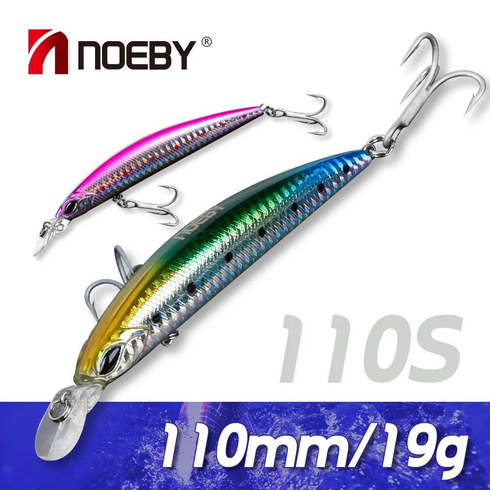 Noeby Sinking Minnow Fishing Lure 110mm 19g Long Casting Wobblers Artificial Saltwater Hard Bait Sea Bass Fishing Tackle
Noeby Sinking Minnow Fishing Lure 110mm 19g Long Casting Wobblers Artificial Saltwater Hard Bait Sea Bass Fishing Tackle