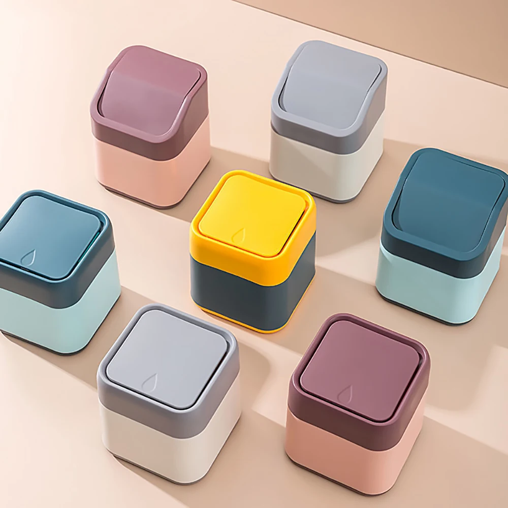Mini Small Waste Bins Desktop Garbage Basket Home Office Table Mini Trash Can With Lid Garbage Bin Household Sundries Barrel Box
Mini Small Waste Bins Desktop Garbage Basket Home Office Table Mini Trash Can With Lid Garbage Bin Household Sundries Barrel Box